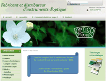 Tablet Screenshot of optico-paris.com